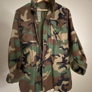 Vintage Cold-Weather Camo Jacket